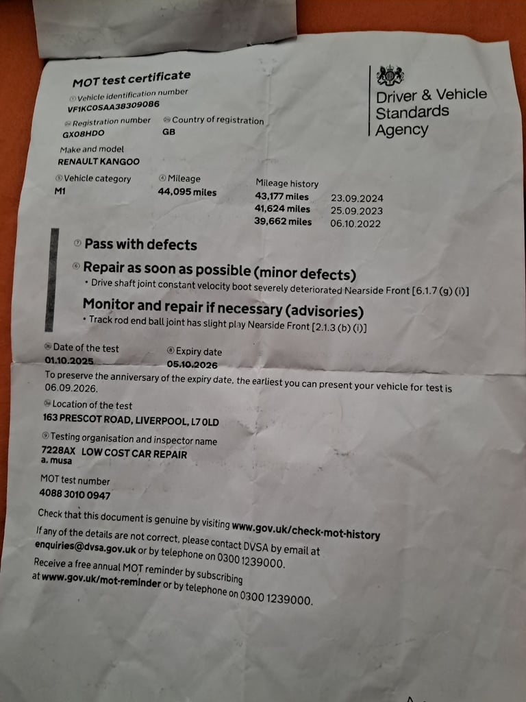 Renault, KANGOO, MPV, 2008, Other, 1598 (cc), 5 doors