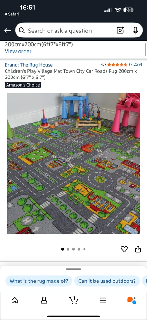 image for Kids car rug