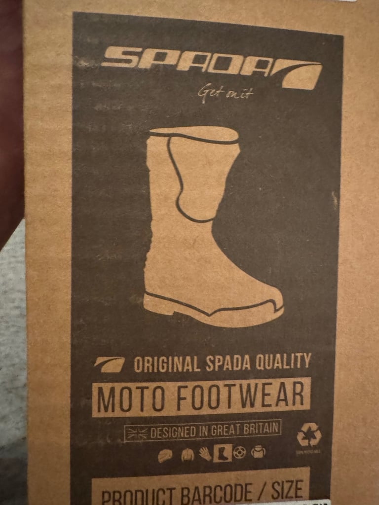 Brand new spada hurricane boots motorcycle 