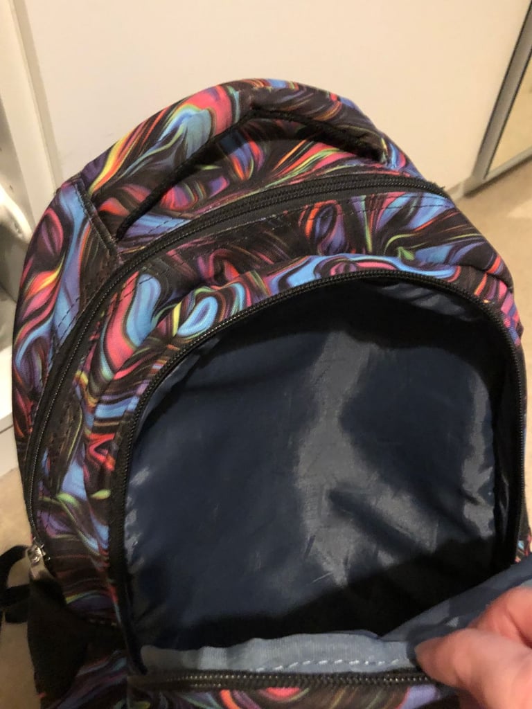 St. Right Girl Mosaic School Backpack Cat Tote Bag Crossbody Bag