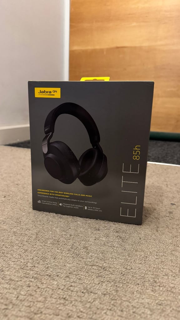 Jabra Elite 85h Titanium Black Wireless Noise-Canceling Headphones