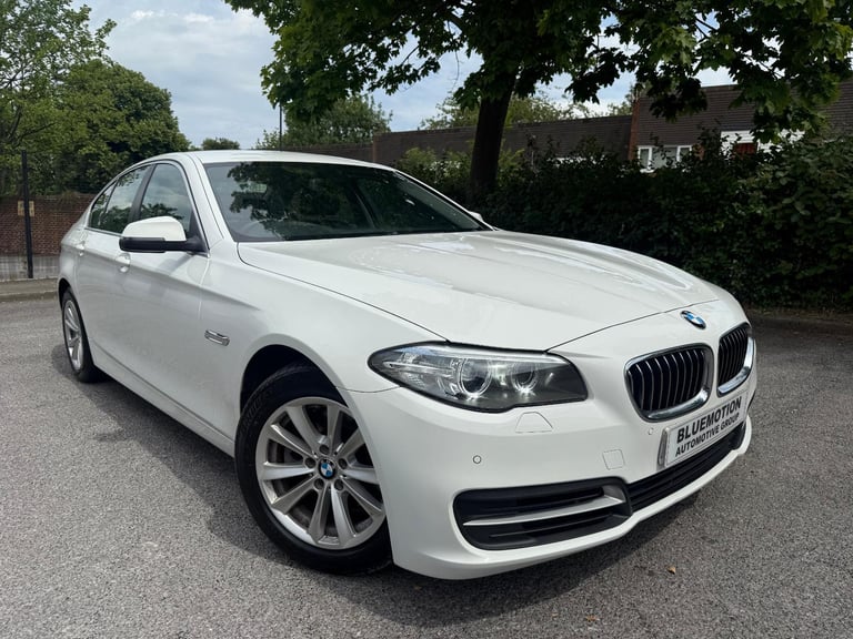 ✿2015/65 BMW 5 Series 520d [190] SE 4dr Step Auto, White ✿FSH ✿ONE OWNER✿