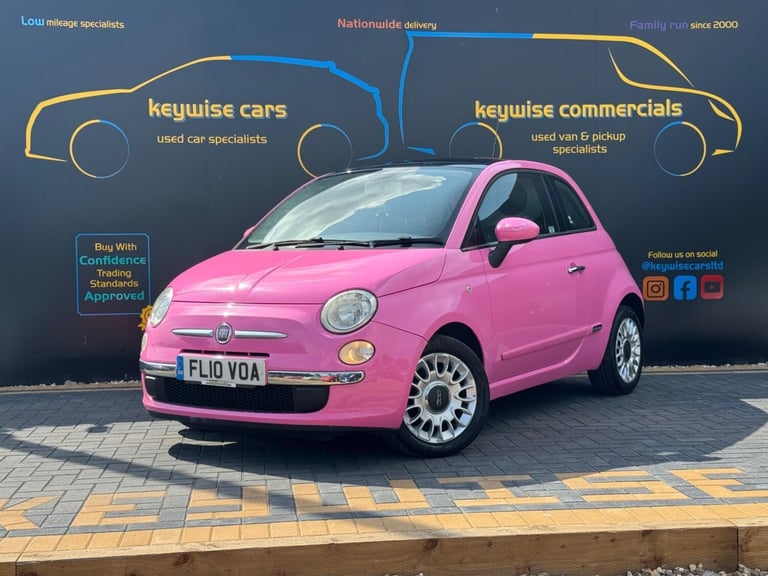 2010 Fiat 500 1.2 Pink Euro 5 (s/s) 3dr HATCHBACK Petrol Manual
