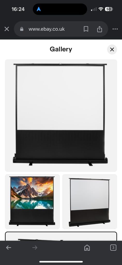 image for Portable projector screen stand 