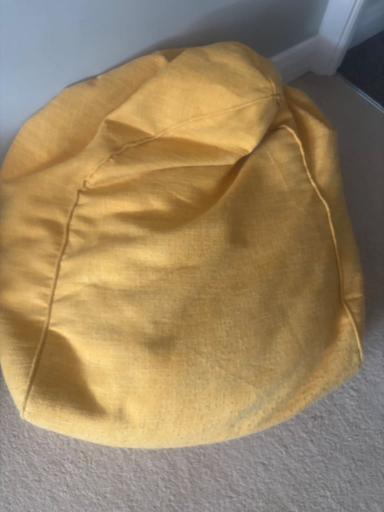 Two Yellow Bean bags