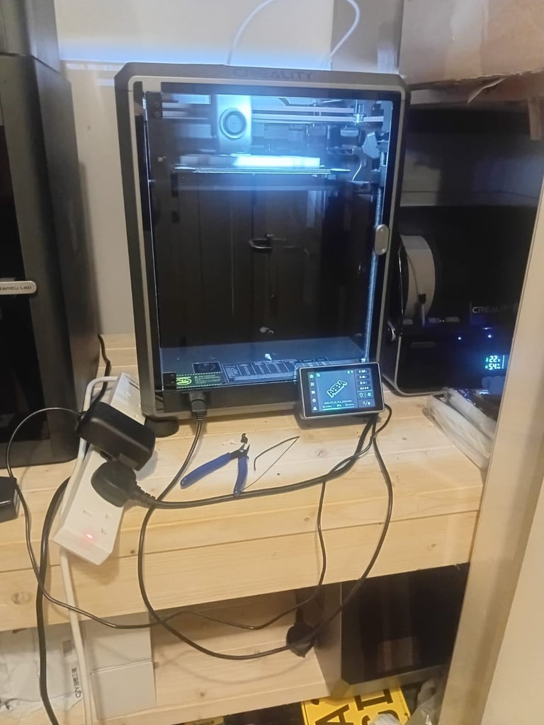 Creality K1 3D printer with CFS multicolour Upgrade Accessory Kit installed - (no CFS unit included)