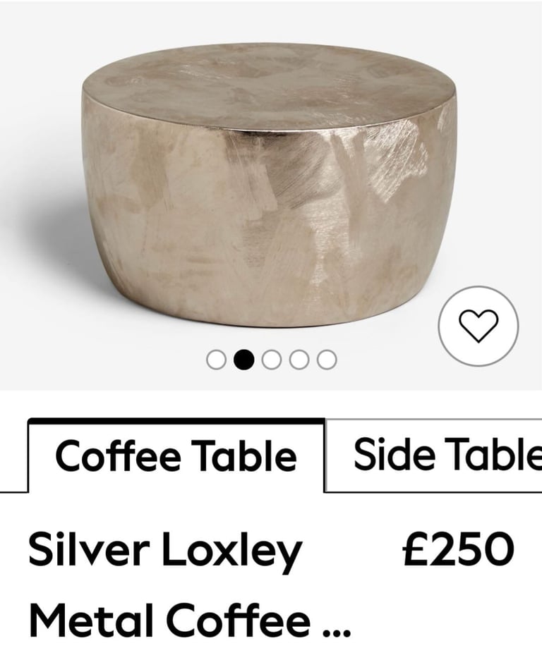 image for Metal coffee table from next 