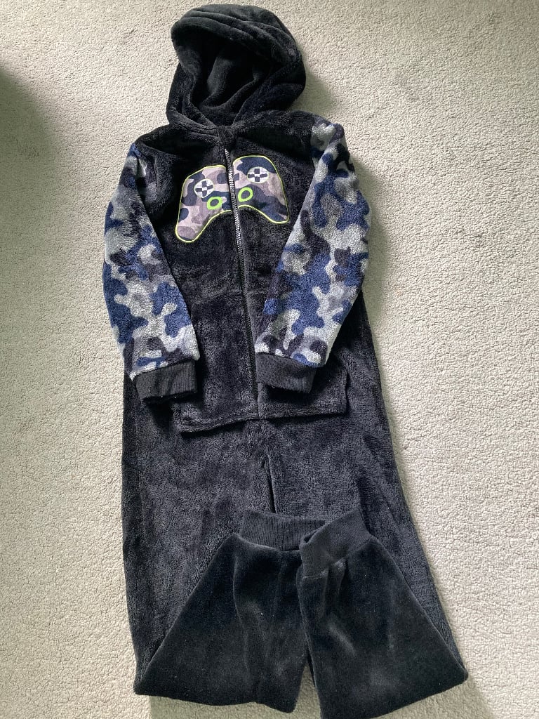 image for Boys Fun Gamimg Onesie 7-8years