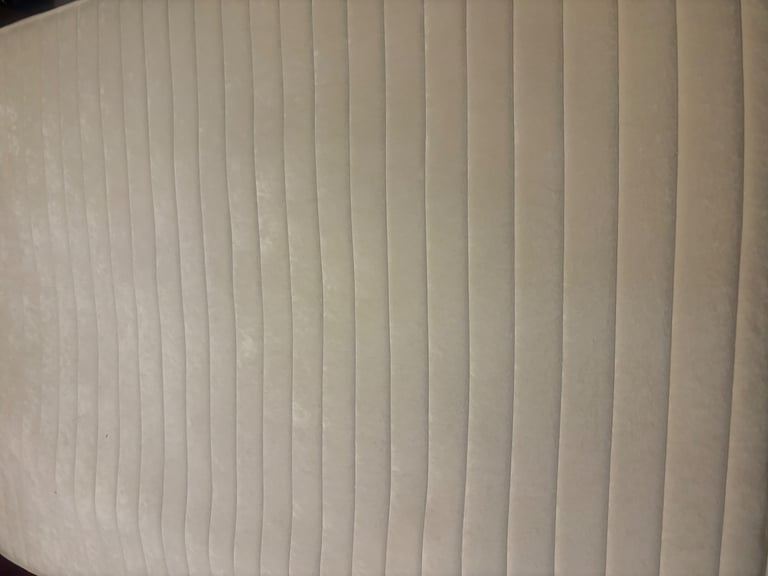 King size metal bed frame and mattress