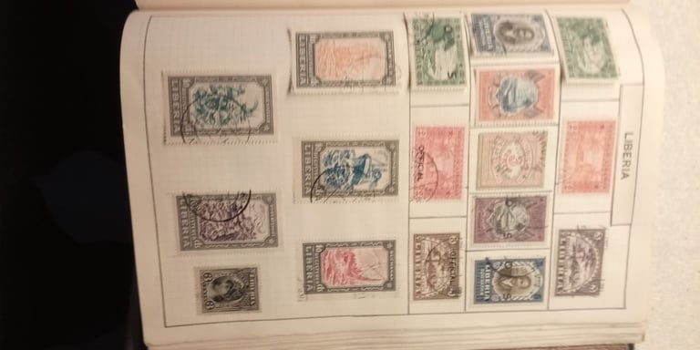 Old stamps album 1915-1942