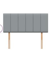 Headboard for bed- Super King Size- silver Grey