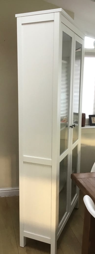 IKEA - white wood Display Cabinet. Excellent Condition 
