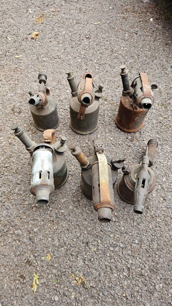 image for Vintage Brass Paraffin Blow Lamps. British Monitor Made.