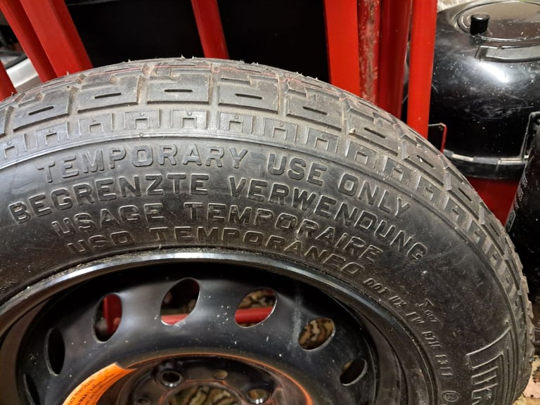 Fiat Panda new Spacesaver wheel From 61 plate never used