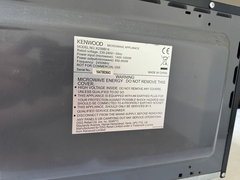 image for Kenwood microwave K25MB14