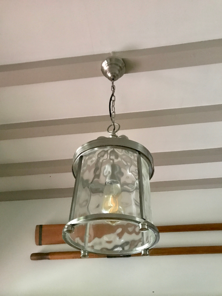 Stylish ribbed Pendant Ceiling Light, John Lewis, RRP £199