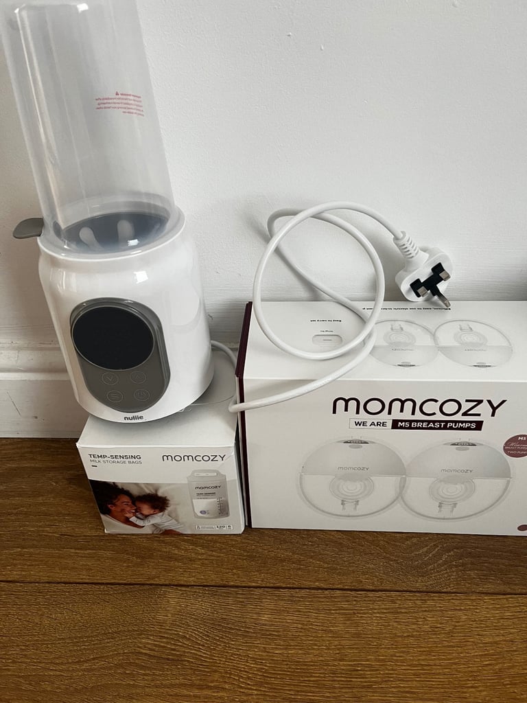 image for Momcozy M5 breastpumps and nullie electric bottle warmer