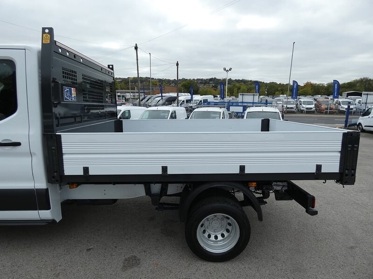 2017 17 FORD TRANSIT DOUBLE CAB TIPPER 81K 7 SEATER LOOK