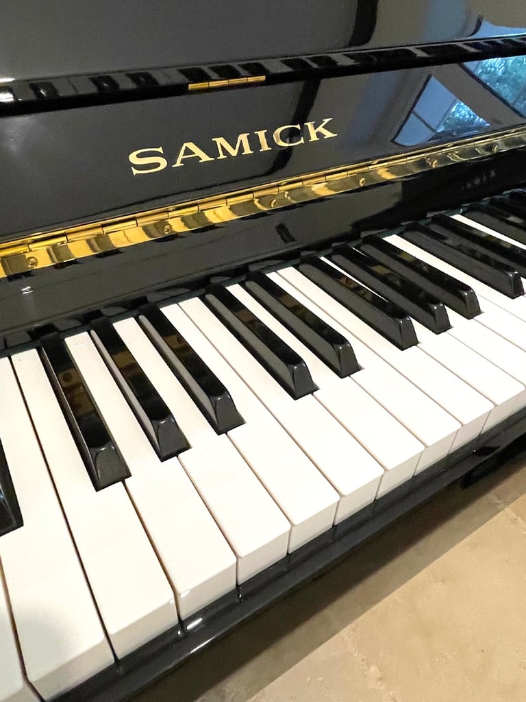 Restored Samick 108 Small Upright Piano