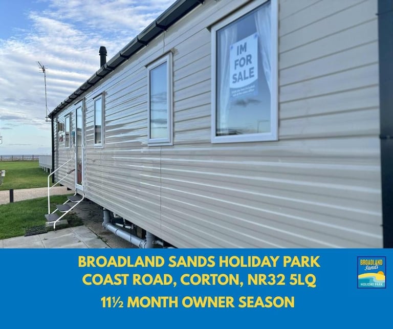 SEA-VIEW STATIC CARAVAN FOR SALE AT BROADLAND SANDS HOLIDAY PARK 