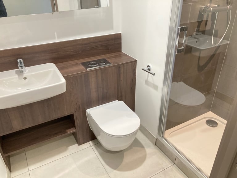 Includes Bills Brand New Build Block Lift Studio Flats Shower Open Plan Very Near Rail Bus Shops