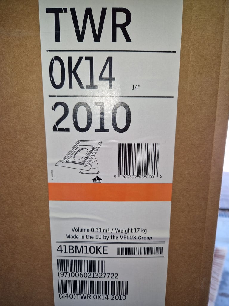 VELUX TWR 0K14 2010 - 14; Rigid Sun Tunnel for Tiles.