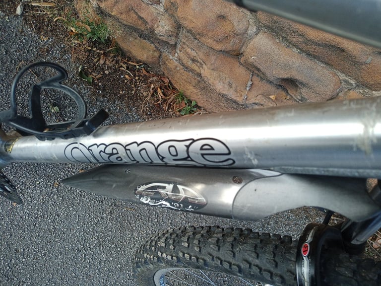 Orange Gringo Silver Aluminium Hard Tail Mountain Bike Hydraulic Brakes