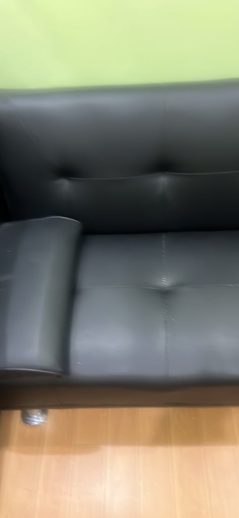 Leather couch sofa bed 