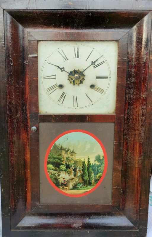 Antique American Clock, Thirty Hour, Brass Clocks.