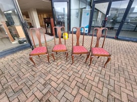 4 high back bloom back chairs £59