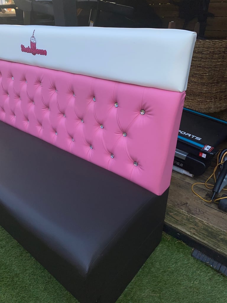 X 4 ,ICE CREAM/ MILKSHAKE PARLOUR SOFAS 185 Cm Length ,GOOD USED CONDITION ,LOCAL DELIVERY