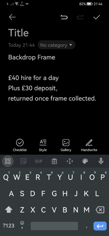 Backdrop Stand Heavy Duty  Frame for Hire