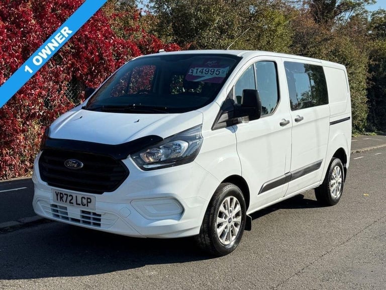 2023 72 FORD TRANSIT CUSTOM 2.0 300 ECOBLUE LEADER 6 SEATER CREW/COMBI PANEL VAN