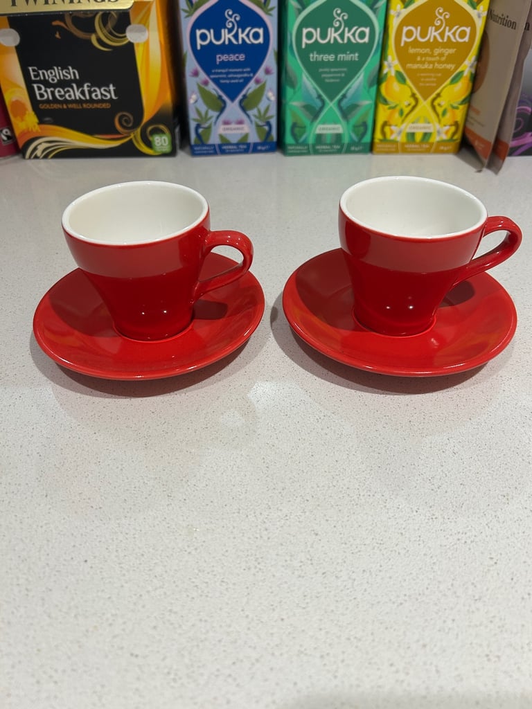 image for 2 x small cups and saucers 