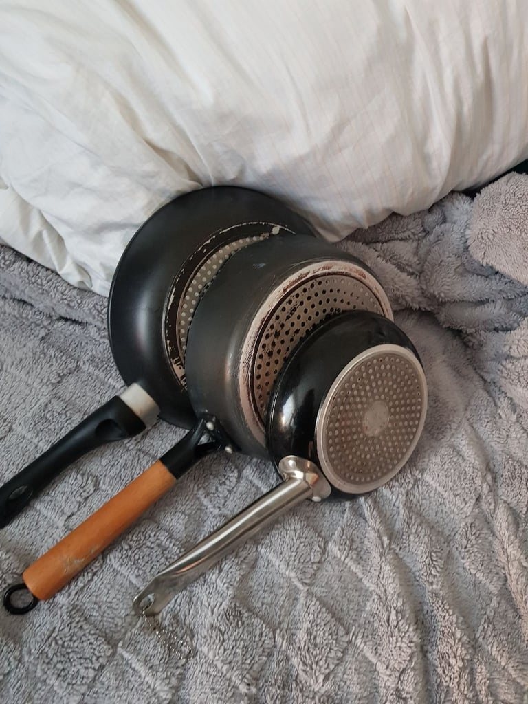 image for Three different size faying pans