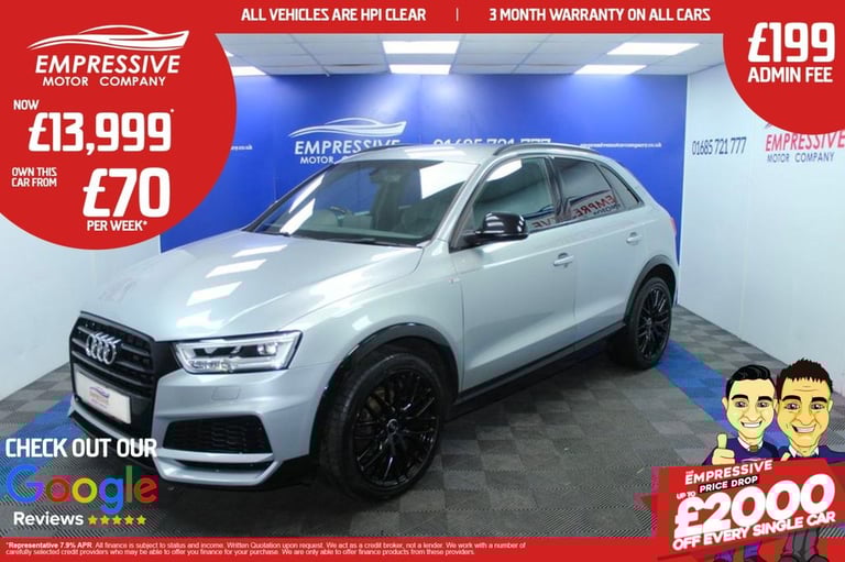 2018 68 AUDI Q3 1.4 TFSI COD BLACK EDITION SUV 5DR PETROL MANUAL EURO 6 (S/S) (1
