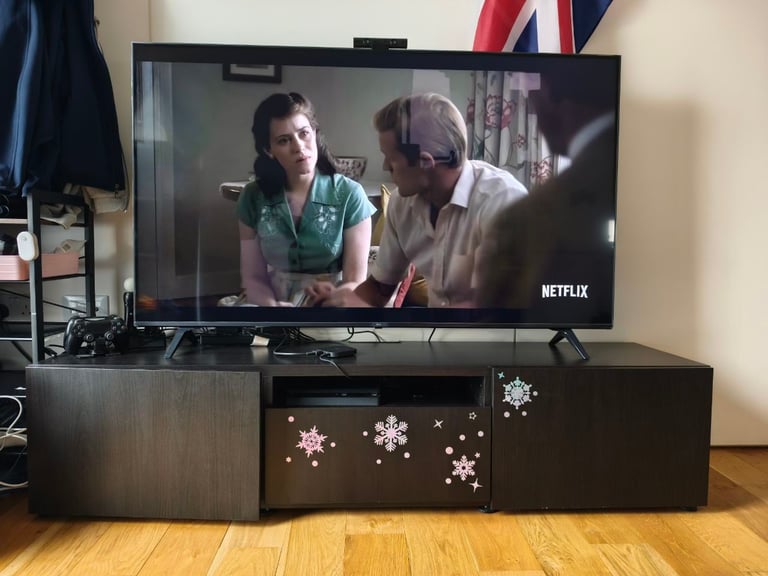 BESTÅ TV bench, black-brown, 180x40x38 cm