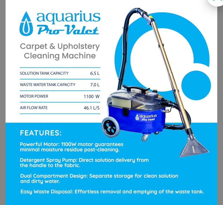New carpet cleaner Aquarius 