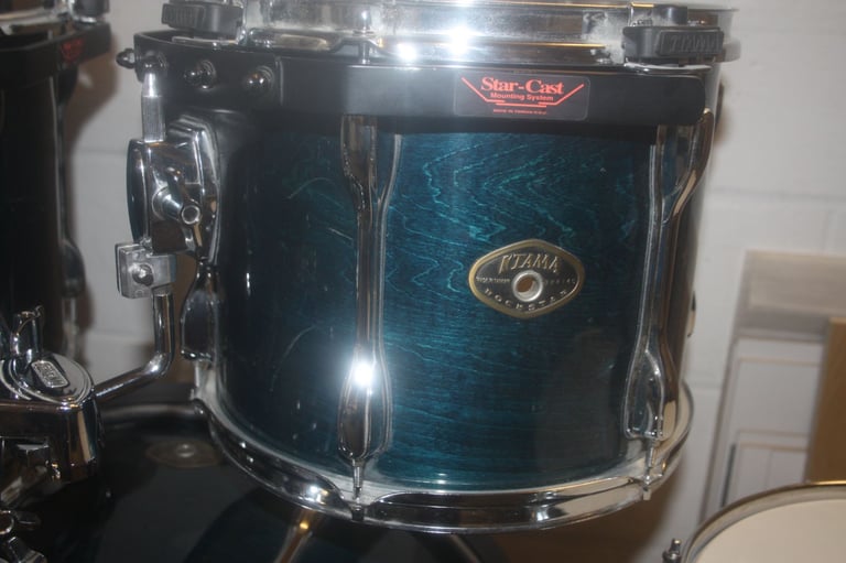Vintage Tama Rockstar Custom Blue 5 Piece Drum Kit 22in Bass + All Hardware Included ~ £475 ono