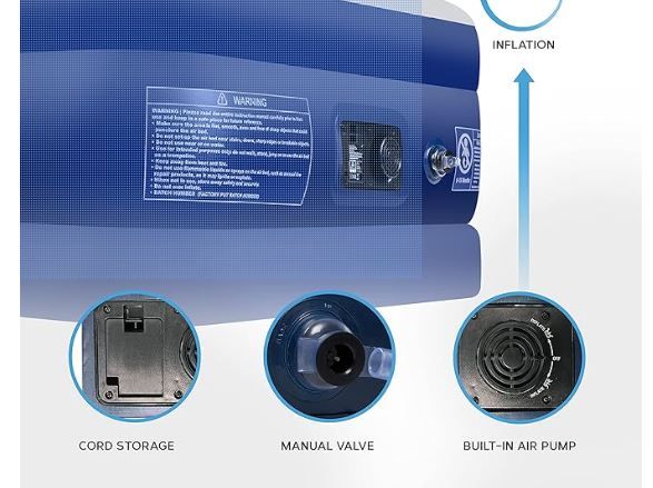 Get Fit Air Bed with Built In Electric Pump