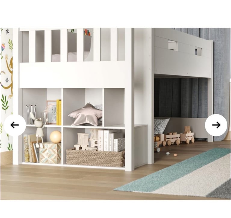 image for White midi sleeper cabin bed