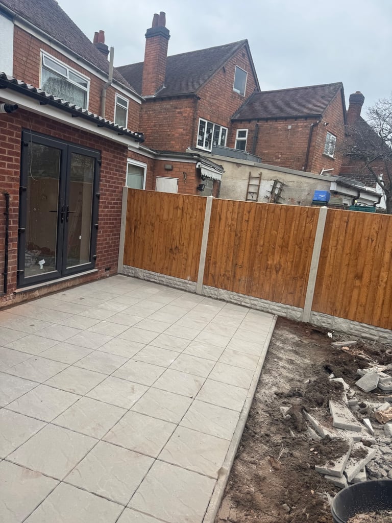 image for fencing work , slabs work and all kind of garden related works