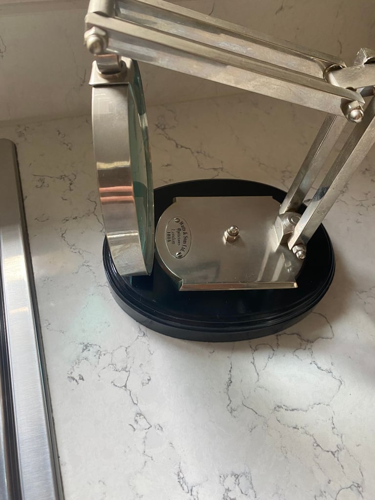 Antique Watts and Sons Ltd Opticians London 1814 Angle Poise Magnifying Glass