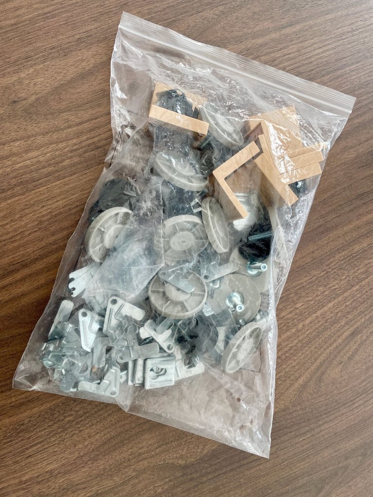 IKEA 2x Besta TV Bench/Stand/Cabinet with Drawers - Oak & White