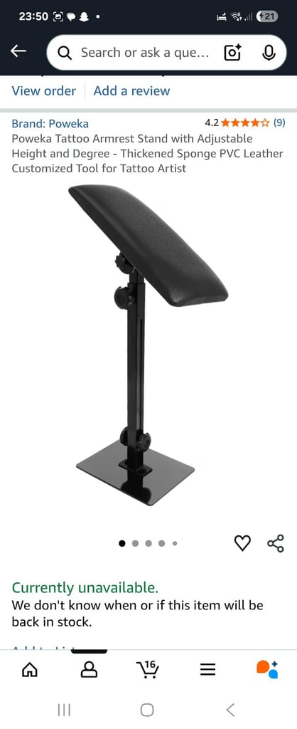 image for Tattoo arm rest 