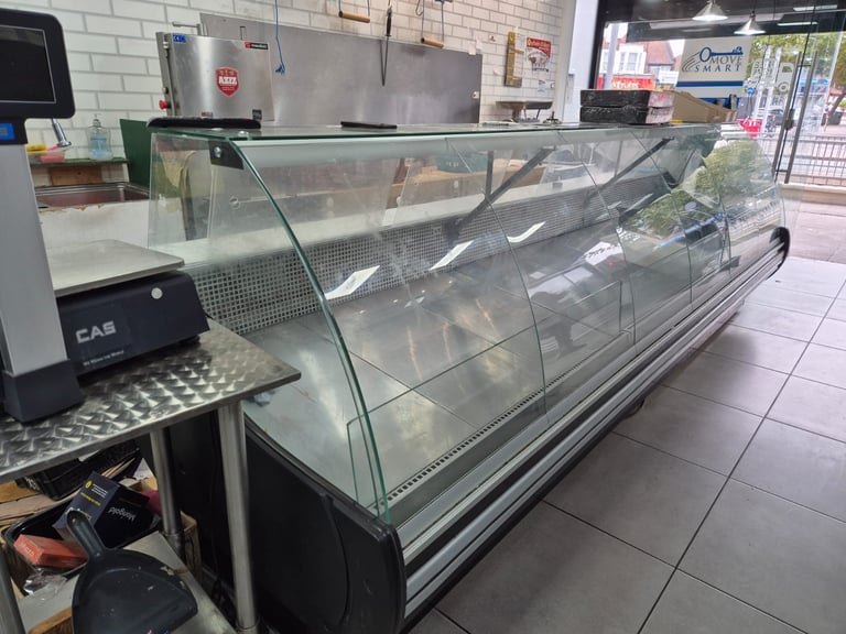 Butcher display fridge Ilford IG2  x5 Chest Freezer Drinks Standing Fridge and ST320 Bandsaw Medoc