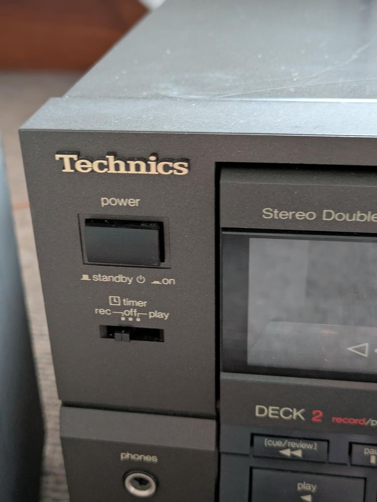 Technics RS-TR255 Stereo Double Cassette Deck with Ariston Amplifier and speakers