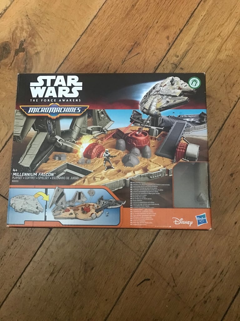 Star Wars the force awakens micro machines millennium falcon boxed playset play set toy starwars 