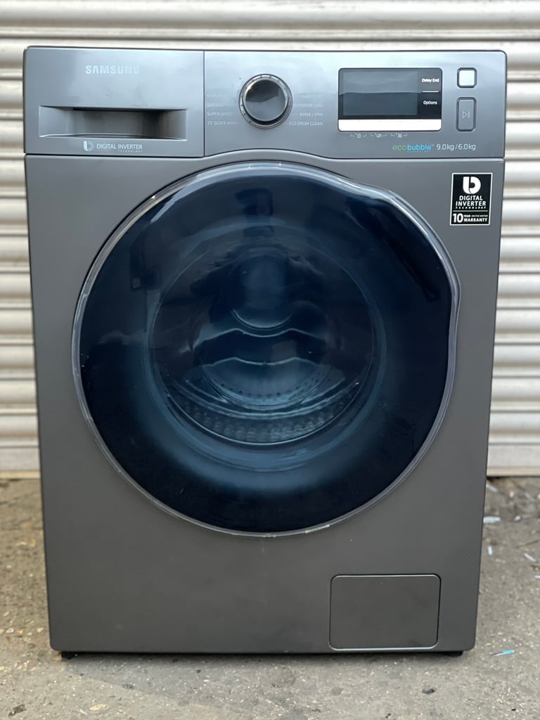 Samsung washer dryer 8kg plus 6kg grey 3 months warranty 