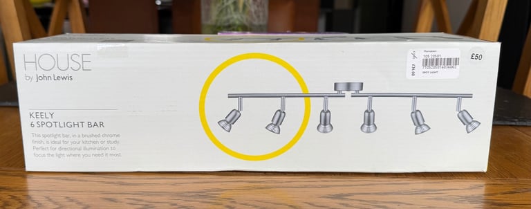 John Lewis kitchen light fitting includes bulbs